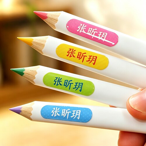 小学生专用撕膜留字浮雕姓名贴