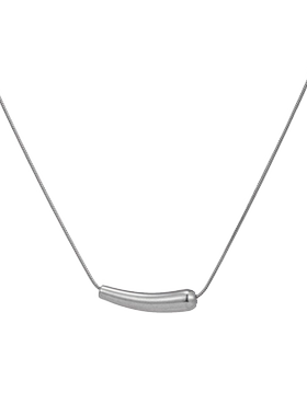 耀晨钛钢不掉色茄子项链女