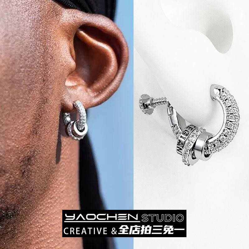 星引之环无耳洞耳夹男女百搭欧美