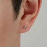 Небольшие дизайнерские брендовые серьги, изысканный стиль