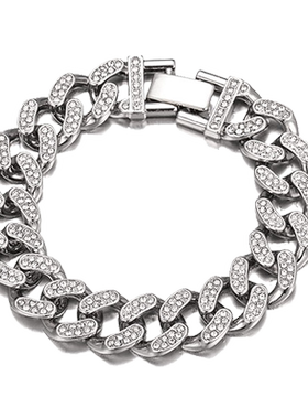 镶钻古巴手链ins小众设计高级