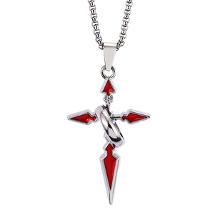 十字架吊坠男款项链男士潮牌百搭链子配饰男生潮流卫衣挂坠锁骨链