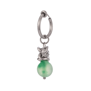 新中式渐变绿珠耳环男女无耳洞耳夹女潮民族风小众设计轻奢高级感