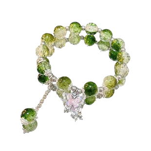 碎花蝴蝶手链ins小众设计手串送闺蜜好友学生党高颜值礼物儿童女