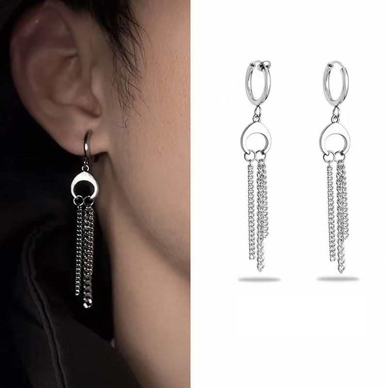 水母钛钢耳环男女小众设计高级感