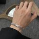 嘻哈古巴手链男潮高级感简约冷淡风ins设计小众手饰品钛钢不掉色