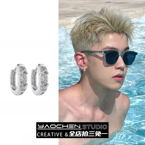 明星同款荷鲁斯之眼耳环男士痞帅