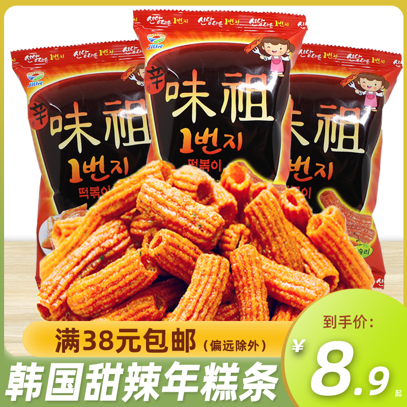 韩国进口九日甜辣年糕条100g