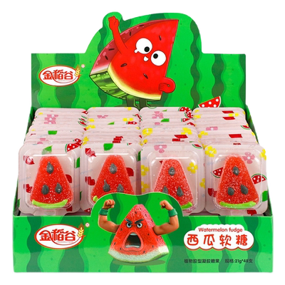 金稻谷西瓜造型软糖21g*48支