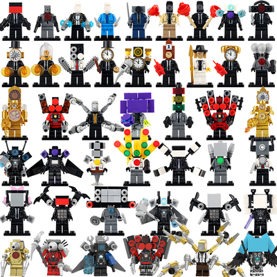 泰坦监控vs马桶时钟拼装积木