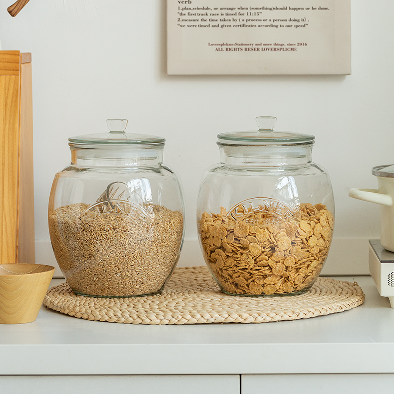 英国Kilner密封罐泡菜泡酒陈皮储存糖杂粮米桶罐子储物收纳玻璃罐