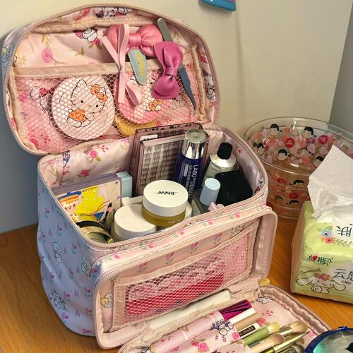 化妆包大容量便携手提式mikko分区收纳旅行洗漱包卡通可爱高颜值