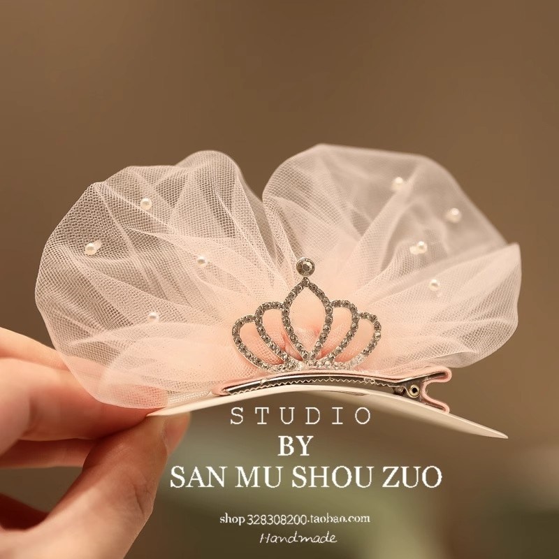 儿童头饰女童公主发夹周岁发饰皇冠发夹宝宝女宝宝婴儿女孩生日