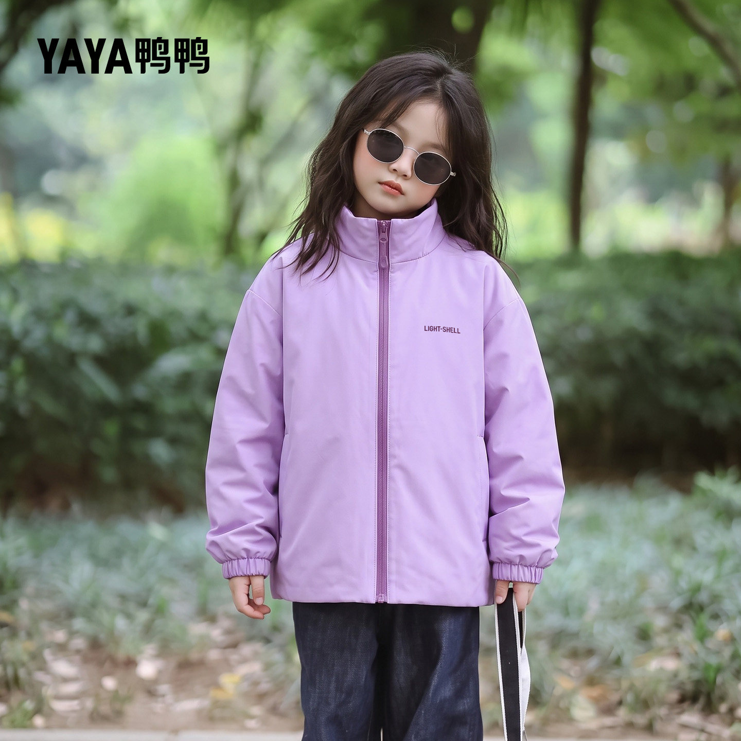 鸭鸭儿童羽绒服2026新款超好看的女孩防风保暖轻薄外套秋冬季