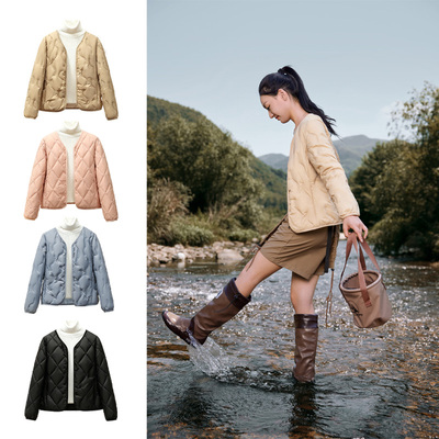 鸭鸭女士短款轻薄羽绒服