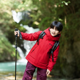 鸭鸭儿童男款羽绒服新品短款红色加厚外套男女同款中大童冬外套
