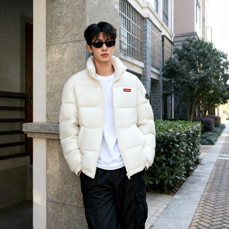鸭鸭羽绒服男士2025新款青少年