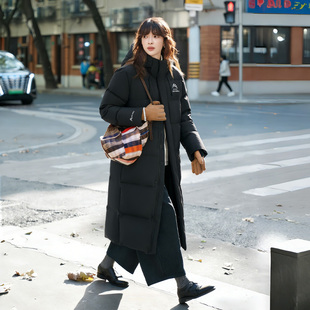 鸭鸭羽绒服女款冬季小个子长款爆款厚外套2025新款高端保暖女装