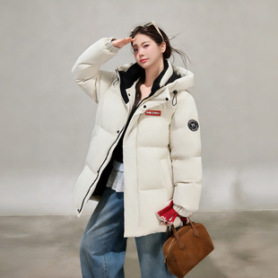 yaya鸭鸭羽绒服女款冬季小个子短款正品超火外套爆款加厚保暖女装