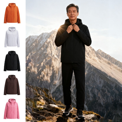 鸭鸭轻薄羽绒服短款连帽