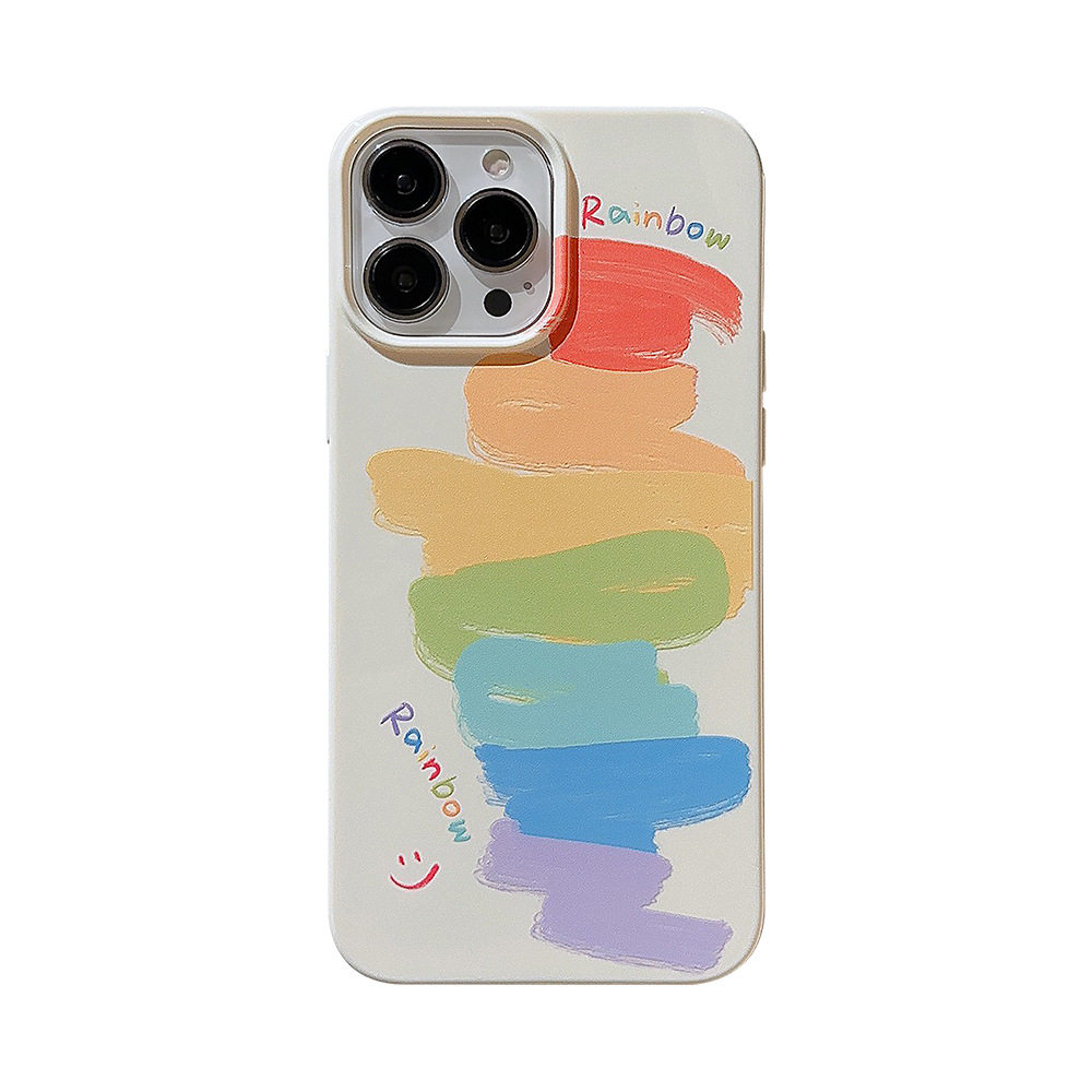 原单出口日本彩色涂鸦笔iphone14手机壳软壳11/12创意14pro硅胶XS/8p适用13pro max创意ins风