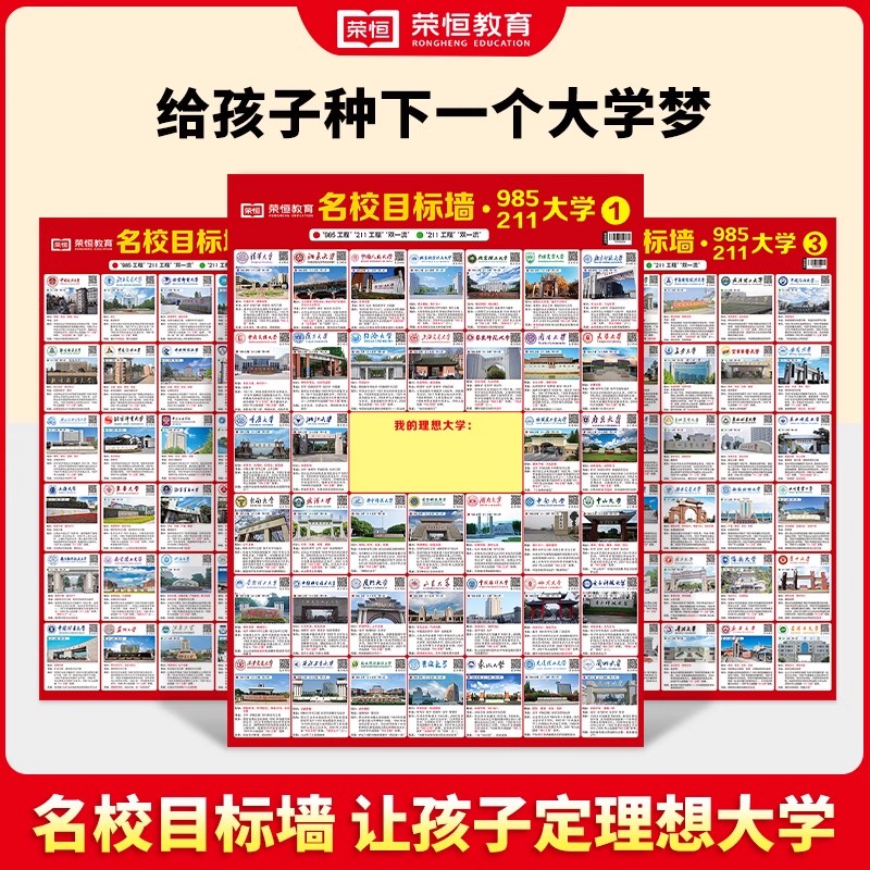 目标大学墙贴名校激励榜