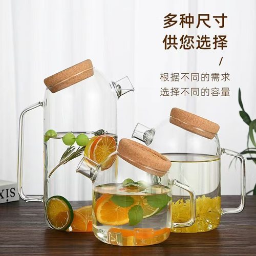 北欧烧高硼硅玻璃耐高温水泡茶壶