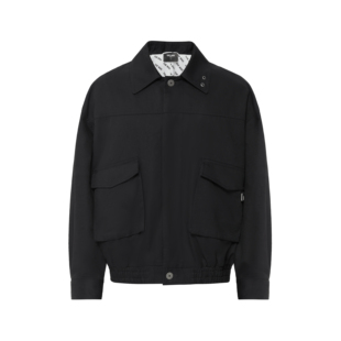 王嘉尔同款夹克TEAMWANG秋冬洗水短款外套大口袋金属设计百搭潮牌