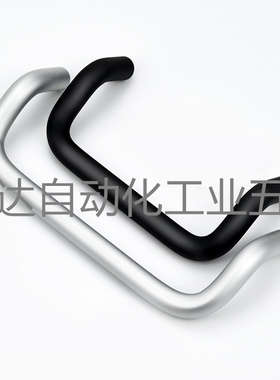 替代UHFNS铝合金弧形双折弯角型折弯拉手门把手抽屉柜门锁LS532AL