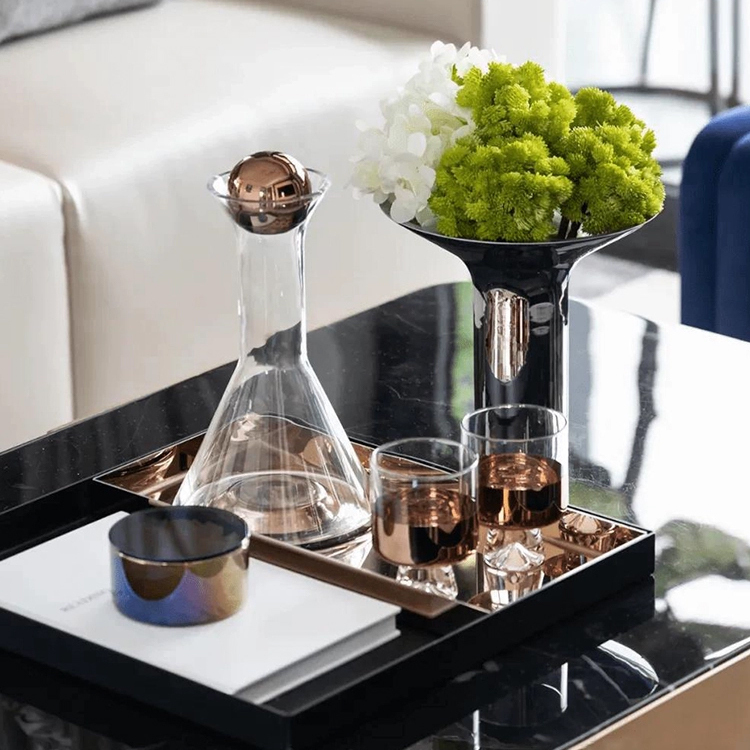 现代轻奢高级感酒具套装摆件客厅茶几醒酒器样板房会所别墅装饰品
