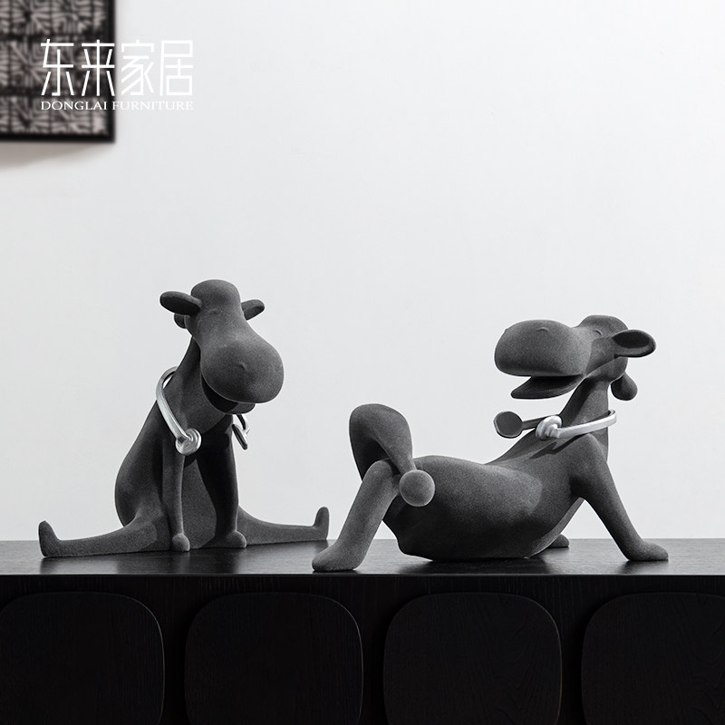 现代简约卡通动物摆件轻奢植绒音乐耳机驴创意艺术饰品儿童房装饰,家居饰品,装饰摆件,淘宝优惠券,粉丝福利购,淘宝优惠卷