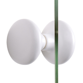 星翡莫兰迪浴室玻璃门拉手高端推拉门把手对装 陶瓷商铺单孔展示柜