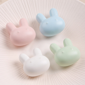 星翡儿童衣柜兔子拉手卡通可爱彩色柜门柜子抽屉陶瓷把手女孩单孔