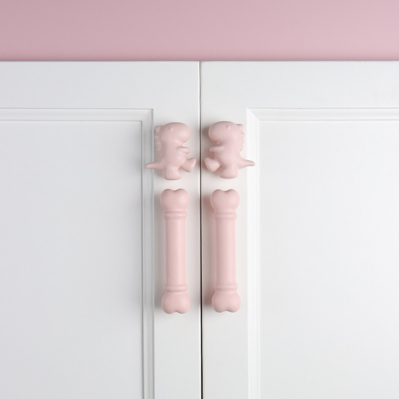 星翡家居粉色女孩儿童房衣柜拉手柜子柜门抽屉可爱风卡通陶瓷把手,基础建材,小拉手,淘宝优惠券,粉丝福利购,淘宝优惠卷