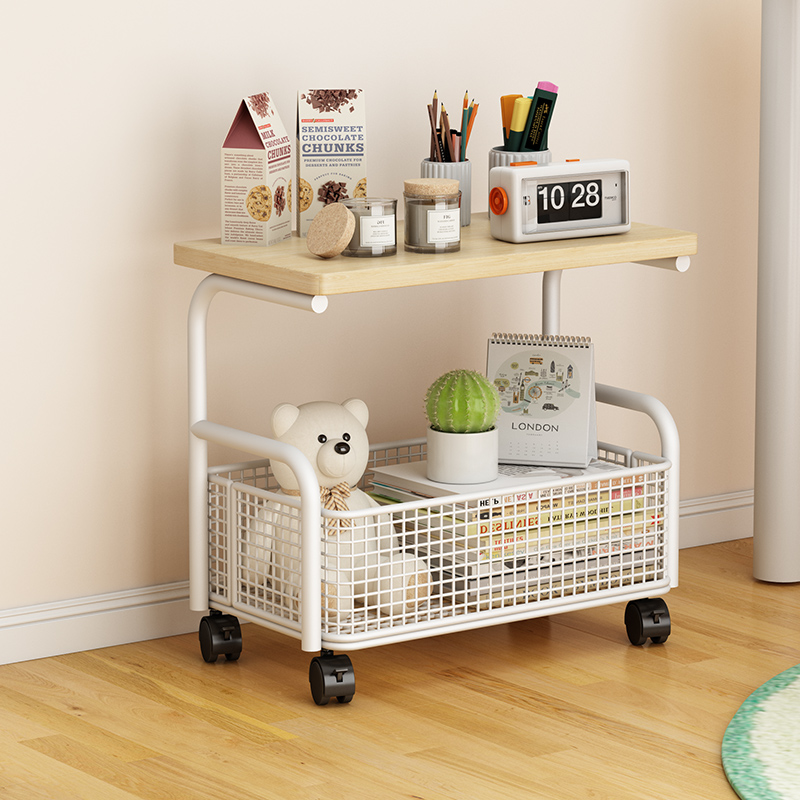 书架落地置物架家用带轮多功能简易可移动儿童书本多层收纳储物架