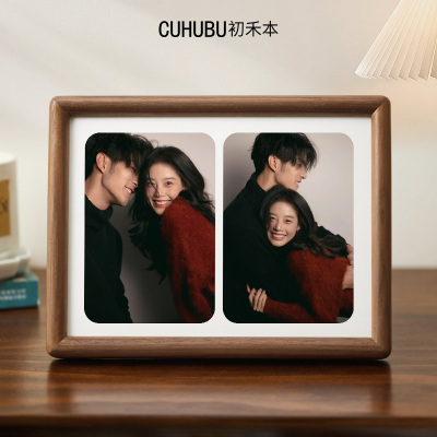 多宫格洗照片做成相框定制空框摆台加打印相簿高级感diy桌面摆件