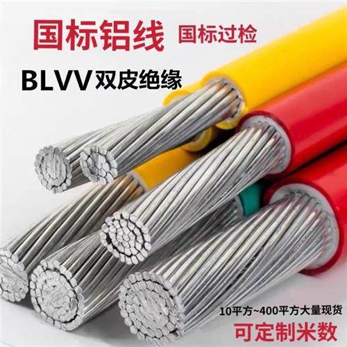 国标BLVV双皮双塑10 16 25 35 50 70 95 120 240平方铝线电线电缆
