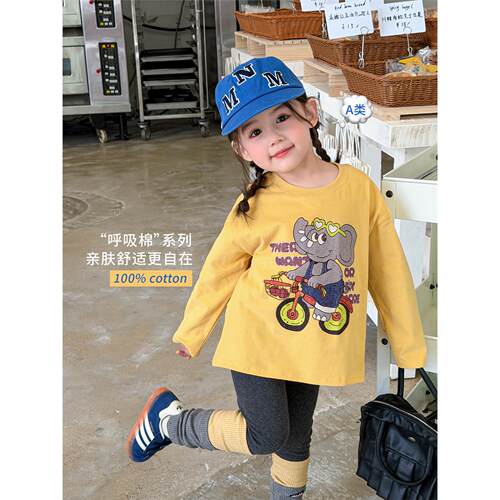 全棉A类蔗梨童装女童秋套