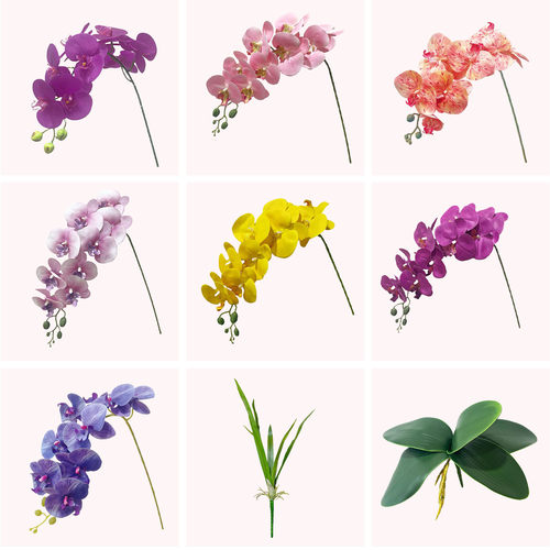 蝴蝶兰仿真花高档好看的塑料花