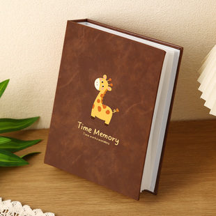 皮质相册本纪念册情侣恋爱旅行照片书5寸6寸大容量拍立得影集相簿