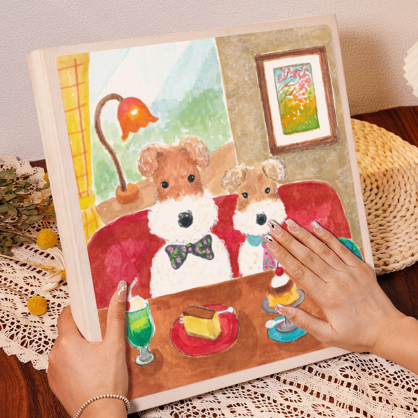 卡通小狗插页宝宝成长相册大容量