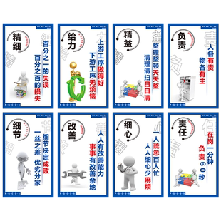 员工责任心励志管理标语牌激励用心态度责任敬业文明质量消防仓库车间办公室工地上墙面KT板广告牌制度牌定制