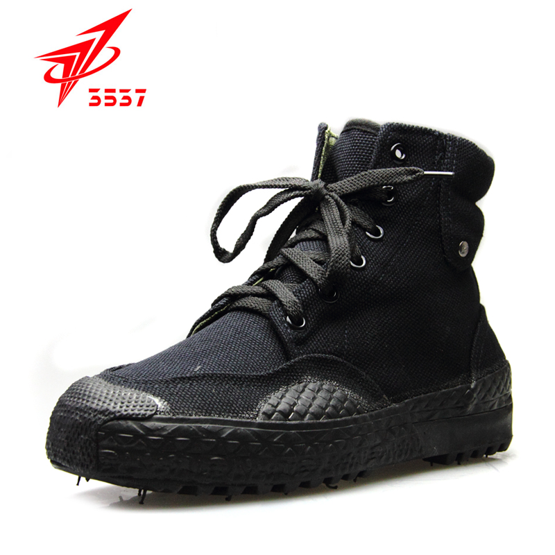 正品男女高帮黑色耐磨帆布解放鞋