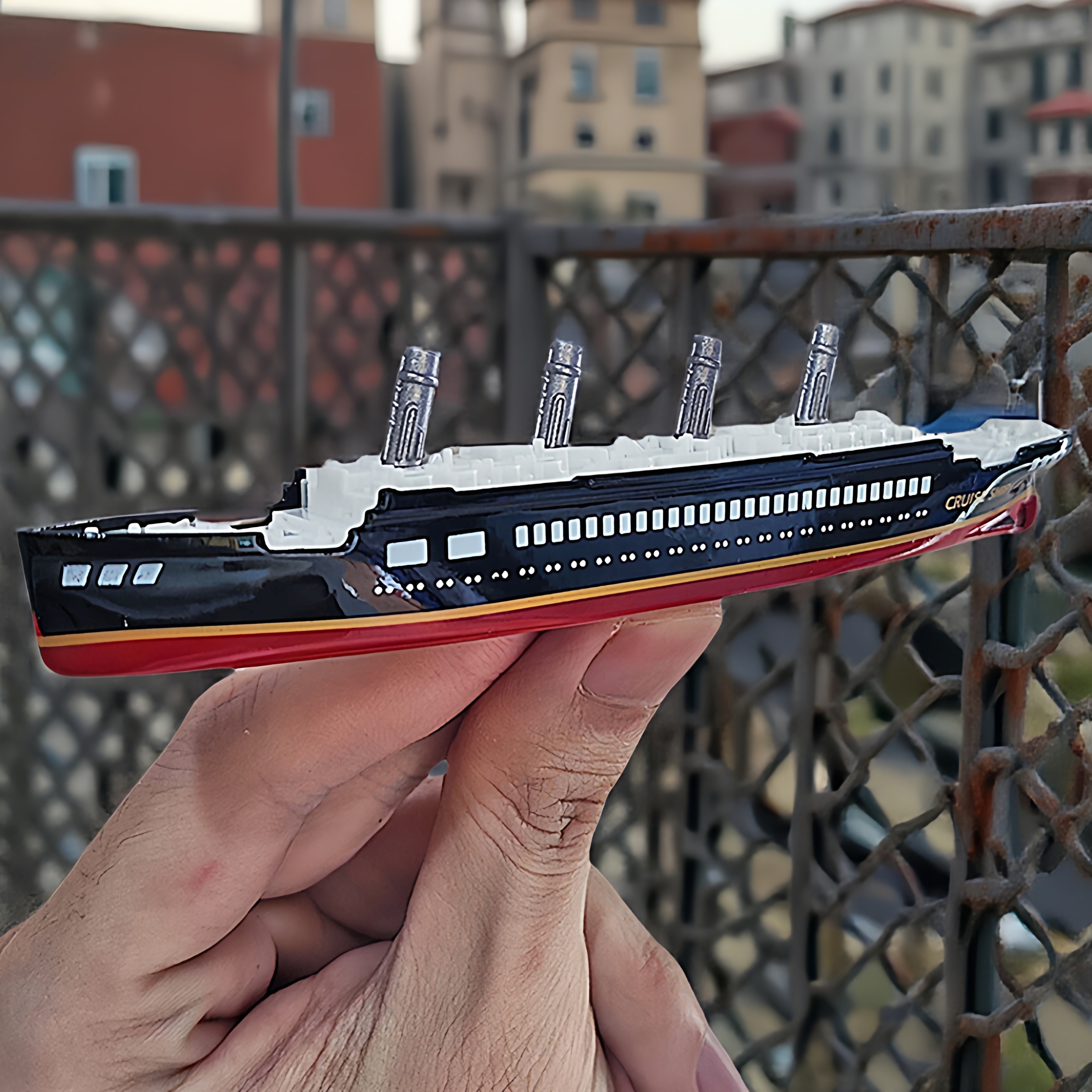 合金各类船玩具带展示盒