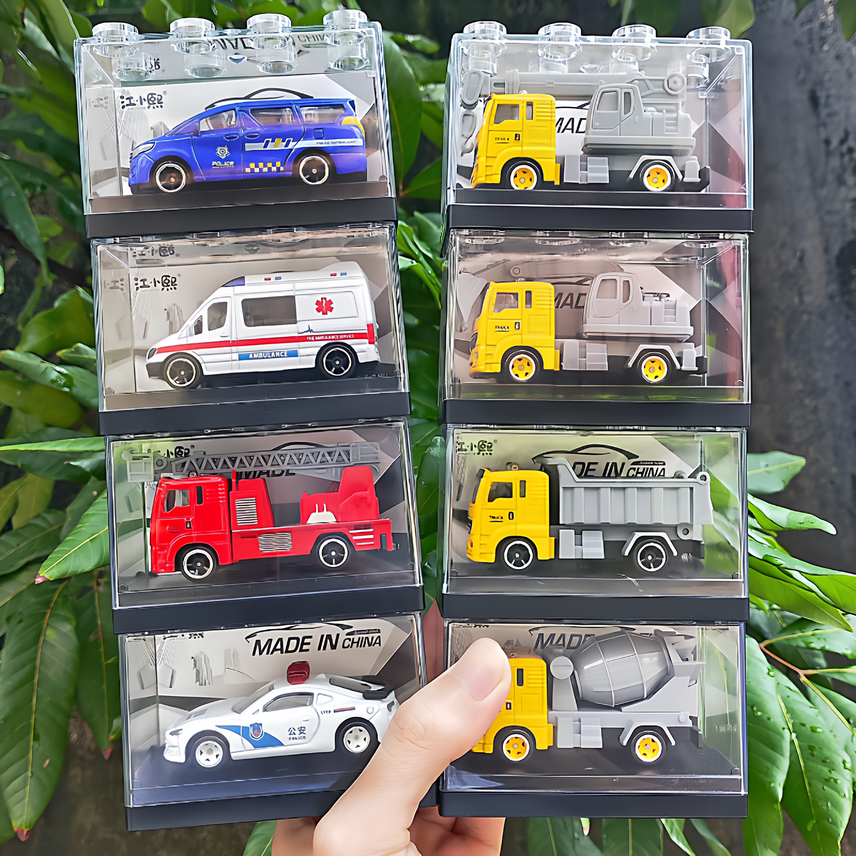 精美合金车带亚克力透明展示盒