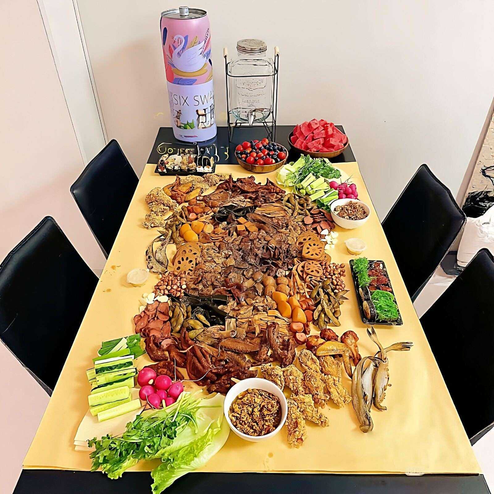 过年聚餐食品级一次用桌布烧烤卤味吸油隔热餐垫家用铺桌子牛皮纸