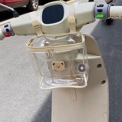电动车挂包防水前置物兜小牛爱玛雅迪通用收纳袋电瓶车透明骑行包
