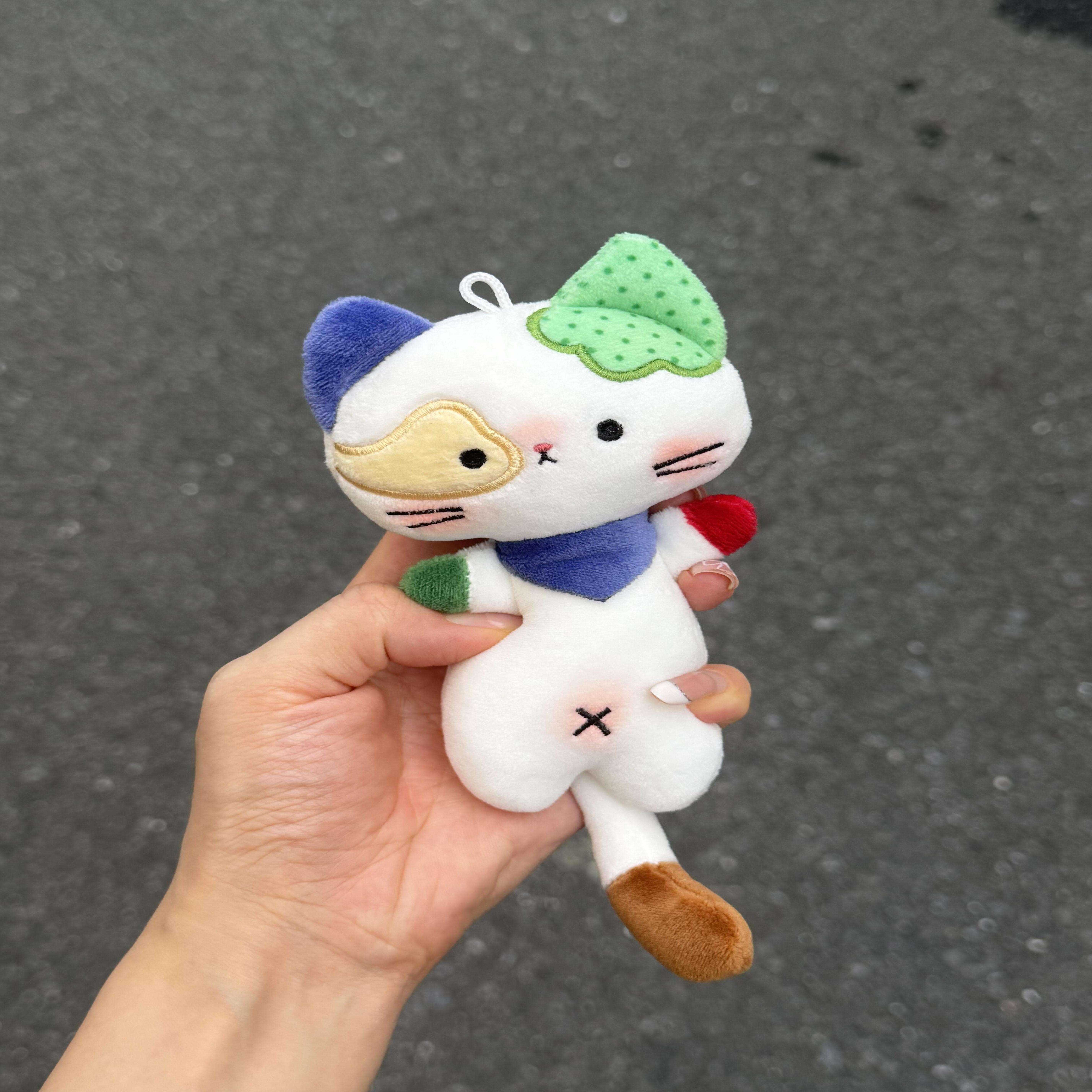 【三花喵小怪】毛绒猫猫玩偶钥匙扣可爱猫咪玩具创意礼物包挂件