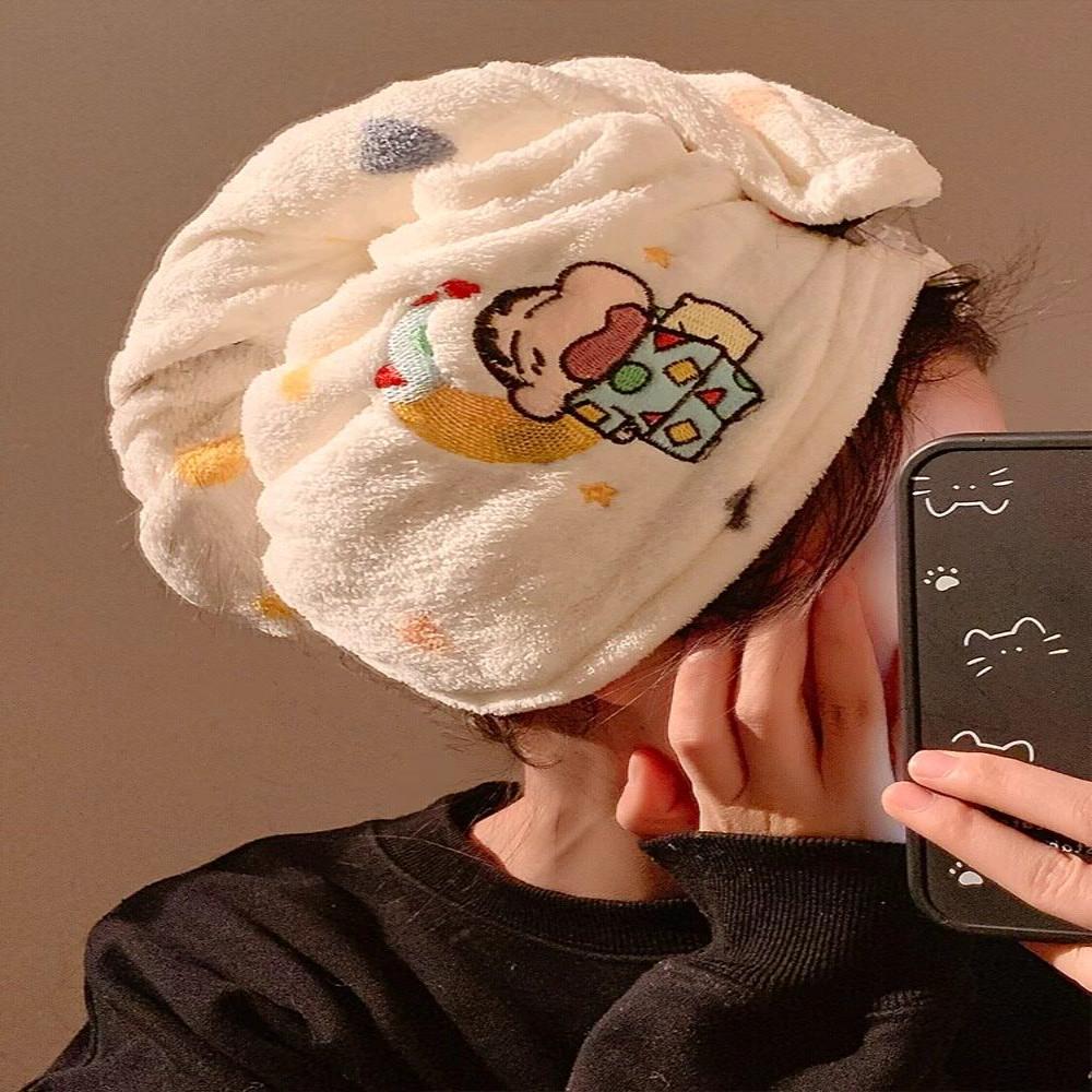 可爱蜡笔小新浴裙女吸水家用成人洗澡可穿裹巾珊瑚绒浴巾学生宿舍
