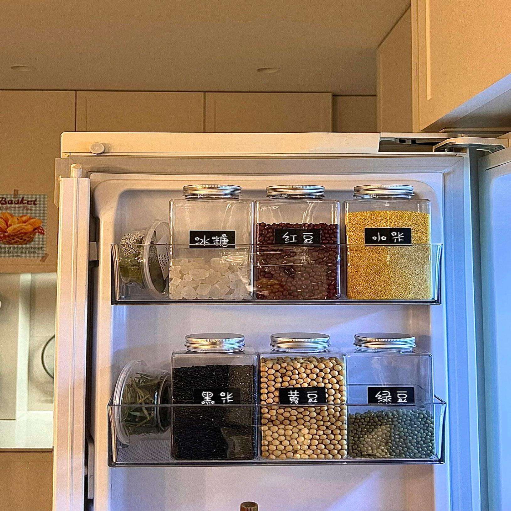 五谷杂粮收纳盒厨房调料品储物盒大容量食品级防潮密封盒保鲜盒